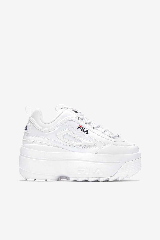 Fila Sneakers Dame Hvite Disruptor 2 Wedge Patent 368709-BGT